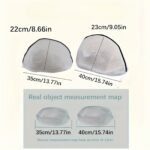 1Pc Household Shoe Washing Bag - Mesh Laundry Bag With Zipper, Protective Wash Bag For Delicates, Bras, And Underwear, Prevents Deformation, Ideal For Machine Washing And Storage, Laundry Wash Bag|Delicate Protective Bag|Durable Woven Material, Laundry Bags - Image 4