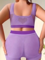 1Pc Seamless Low Waist Panty Full Coverage Underwire-Free Comfortable Style Plus Size Bra In Rose, Miotan - Image 5