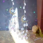 Charming Crystal Starlight Catcher - Sparkling Glass Wind Chime, Suitable For Bedroom And Living Room Decor | Elegant Car Interior Hanging Ornament - Image 2