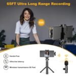 Wireless Lavalier Microphone With Omnidirectional Recording - Usb-C Charging, Lithium Battery, Perfect For Smartphones, Tablets, Cameras, Interviews, Podcasts & Vlogs, Video Chatting | Modern Recording | Rechargeable Battery - Image 7