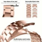 16Mm 18Mm 20Mm 22Mm 24Mm Watch Band, Stainless Steel Watch Strap, Watch Strap Replacement For Smartwatch, For Traditional Watch, For Samsung For Galaxy Watch, For Garmin Ticwatch Fossil - Image 15