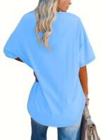 Plus Size, Plus Size Women'S Solid Color T-Shirt - Image 7