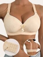 Women'S Wireless Sports Bra - Lift Support, Adjustable Straps, Contrast Trim, Comfortable Casual Attire, Black With White Accents, Non-Removable Pads, Elegant Design For Lifestyles, Sports Lingerie | Contrasting Trim Design | Smooth Texture Fabric - Image 5