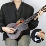 1Pc Qijistar 2-In-1 Guitar & Ukulele Tuner And Pick Combo With Digital Display, 12-Tone Equal Temperament, Portable Tuner With Built-In Pick - Compatible With Acoustic/ Guitars, Bass, Ukuleles - Ideal For Beginners & Professionals - Compact & User-Friendly Design With Clear Display & One-Touch Operation - Image 5