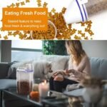 1.5Kg/2Kg Pet Food Storage Container With Measuring Cup, Plastic Square Moisture-Proof Sealed Jar, Uncharged Dog & Cat Supplies Accessories - Image 10