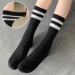 3/6 Pairs Of Striped Sports Breathable Women'S Socks - Image 7