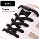 No-Tie Shoelas With Elastic Lace Replacement & Metal Buckle - Quick-On Lazy Laces For Sneakers, Boots, Sneakers - Elastic Closure, Secure Fastening - Compatible With Most Shoe Types - Ideal For Busy People, Travel, Elderly/ - (Shoes Not Included), Shoe Laces For Sneakers - Image 3