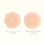 12-Pack Silicone Adhesive Bras, Reusable Round Wireless Bra Inserts, Opaque Non-Textile Breast Forms, Hand Washable Lingerie Accessories - Image 9