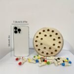 Fhzug Educational Wooden Memory Matching Game - Chess Board With Colorful Pegs, Fun & Engaging Puzzle For Youngsters & Adults, Perfect For Holidays & Gifts, Enhances Memory Skills, Random Colors, Chess Accessories, Gift Item, Classic Design, Durable Construction, Cognitive Development, Family Fun, Highquality Wood, Family Fun Activity, Family Fun Activity, Fhzug - Image 4