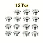 4/6/8/10/15/20/25/30Pcs Pack Plastic Bathroom Kitchen Sink Overflow Cover Ring Insert Replacement - Chrome Round Drain Cap With Plastic Strips, Durable Bathroom & Kitchen Sink Accessories, Sink Drain Cover, Overflow Prevention, Modern Drain Cover, Durable Plastic - Image 11