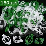 Durable Plastic Garden Trellis Clips - 10/50/100/150Pcs - Ideal For Supporting Tomato, Grape Vines & Vegetables - Promotes Healthy Upright Growth, Garden Trellis For Climbing Plants - Image 9