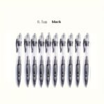 A Set Of 10 0.5Mm Press Ballpoint Pens/Refills, With The Option Of 10 Refills For Replacement. It Features A Large Capacity And Strong Writing Ability, Making It Suitable For School Offices - Image 12