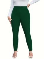 Fashionable And Elegant Plus-Size Women'S Long Stretchy Pants. - Image 5