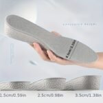 1Pair Height Increasing Insoles, Invisible Unisex Female Height Increasing Insertion Pad Heel Support Height Increasing Pad - Image 2