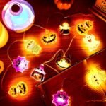 1Pc Led Fairy With -Like Button Control - Multi-Color Changing (Warm White, Green, Purple, Orange, Black, Yellow, , , Red, Brown, Gray, Cyan) - Indoor/ Halloween & Christmas Party Decorations - Led String With Hanging Hooks - Compatible With Pumpkins, Ghosts, Witches, Spiders, Mummies, Angels - Battery Not Included - Safe & Easy Use - Image 4