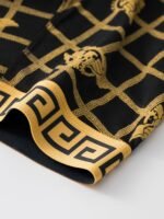 1Pc Men'S Flat Corner Underwear Black Golden Luxury Breathable High Elastic Underwear - Image 8