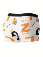 4Pcs Men'S Boxer Briefs - Breathable, Comfort Fit With Vibrant Tropical Floral & Leaf Print, Elastic Waistband, Lightweight & Stylish For Casual Attire, Comfortable Undergarment | Vibrant Print Boxers | Smooth Texture Fabric - Image 8