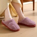 Cozy Winter Slippers For Home: Soft Fabric, Non-Slip Pvc Sole, And Warm Inner Lining - Image 6