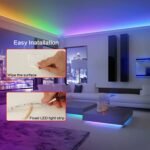Smart Bedroom Led Lights, Rgb Music Sync Bar Lights With 44-Key Remote Control + App Control, Multiple Modes, Dimming, Flashing, Suitable For Bedroom, Living Room, Halloween, Christmas Gifts, Holiday Parties, And Wedding Decorations - Image 4