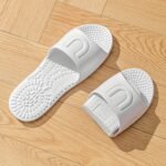 Eva Foldable Slippers For Travel, Indoor Bathroom Massage Sandals, Unisex Quick-Dry Non-Slip Flat Sole Slippers, All-Season Simple Solid Color Slip-On Clogs - Image 11