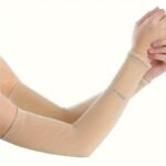 1 Pair Unisex Summer Ice Sliky Fiber Fabric Arm Sleeves - Lightweight, Breathable Compression Arm Covers For Outdoor Activities, Sports & Daily Wear, Black, Outdoor Arm Protection, Sleek Design, Flexible Fit - Image 7