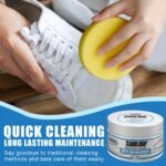 Instant White Shoe Cleaner Cream - Stain Remover & Whitening, Safe For Sneakers, Canvas, Faux Leather | Easy No-Rinse Formula - Image 4
