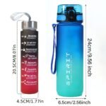 1Pc Gradient Color Water Bottle With Straw Lid, Leakproof Sports Flask, Portable With Carry Loop, Insulated For Hot/Cold Beverages, Gym/Outdoor/Travel Use - Image 4