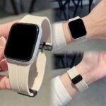 Magnetic Strap For Apple Watch Ultra 49Mm Folding Buckle Type Watch Band For Iwatch Series 8 Se 7 6 5 4 3 45Mm 41Mm 40Mm 44Mm 42Mm 38Mm Bands, Smartwatch Accessory, Wearable Tech Accessory, Modern Smartwatch Band, Sleek Watchband Design, Highquality, Comfortable Wristband, Adjustable Watchband, Gadget Lovers, Fitness Tracker Wearers - Image 6