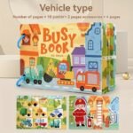 Interactive Busy Book For Youngsters 3+ | Colorful Educational Paperback With "Gel Vehicle" Theme | Enhances Cognitive & Logical Skills | Features Vibrant Illustrations & Engaging Activities, Educational Toys For Winter - Image 3