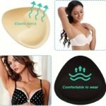 2Pcs Reusable Soft Sponge Bra Insert Pads - Invisible Anti-Convex Chest Enhancer Pads With Lift Cup Design, Nipple Covers For Bikini & Summer Beach Wear, Women'S Lingerie & Underwear, Strapless Push Up Bra, Seamless Undergarments, Discreet Undergarments, Lightweight Inserts, Lift Enhancers, Casual Attire - Image 9