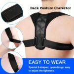 1Pc Back Brace Posture Belt For Women And Men - Adjustable Upper Back Support And Shoulder Back Strap For Neck, Clavicle, Shoulder, Back Posture Support - Breathable And Comfort - Image 11