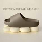 Japanese And Korean Fashion Eva Slippers, Yeezy Couple Style For Men And Women, Soft And Comfortable Elasticity, Stylish Sports Outdoor Indoor Slippers - Image 8
