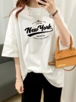 Trendy American Retro Short-Sleeve T-Shirt For Women, Summer 2024 New Design, Niche Korean-Style Half-Sleeve Top. - Image 4