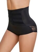 Abdominal Tuck Pants For Women, Waist-Tightening And Hip-Lifting Corset With Lace Trim, Triangle Buckle Reinforcement, Belly Reduction And High-Waisted Shapewear - Image 9