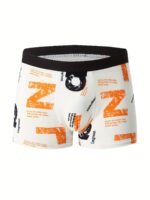 4Pcs Men'S Boxer Briefs - Breathable, Comfort Fit With Vibrant Tropical Floral & Leaf Print, Elastic Waistband, Lightweight & Stylish For Casual Attire, Comfortable Undergarment | Vibrant Print Boxers | Smooth Texture Fabric - Image 5
