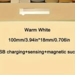Usb Rechargeable Led Motion Sensor Night Light, Wireless Auto On/Off, Usb Charging, Warm White Light, Ultra-Thin Mount, For Cabinets/Stairs/Halls/Bedrooms - Image 3