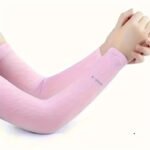 1 Pair Unisex Summer Ice Sliky Fiber Fabric Arm Sleeves - Lightweight, Breathable Compression Arm Covers For Outdoor Activities, Sports & Daily Wear, Black, Outdoor Arm Protection, Sleek Design, Flexible Fit - Image 12