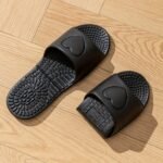 Eva Foldable Slippers For Travel, Indoor Bathroom Massage Sandals, Unisex Quick-Dry Non-Slip Flat Sole Slippers, All-Season Simple Solid Color Slip-On Clogs - Image 5