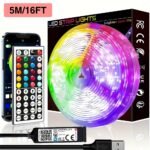 Hbowmdjia Led Light For Bedroom,With App Control And 44Key Remote Control,Can Be Timed And Changes Color Sync With App. Length Can Be Cut.Easy To Install. Used For Room Decoration, Tv Background Light, Party Light, Bedroom Night Light, And Fun Light. - Image 5