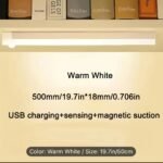 Usb Rechargeable Led Motion Sensor Night Light, Wireless Auto On/Off, Usb Charging, Warm White Light, Ultra-Thin Mount, For Cabinets/Stairs/Halls/Bedrooms - Image 15