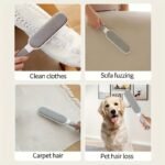 Reusable Pet Hair Remover Brush - Dual-Sided, Static Cling For Cats & Dogs, Ideal For Furniture, Clothes, Carpets - Durable Polypropylene, No Batteries Required - Image 9