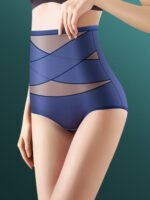 Women'S High-Waisted Tummy Control Seamless Shapewear Panties - Breathable Body Shaper Underwear With High Support, Hand Wash Only, Solid Color Triangle Panties For Casual Attire, Tummy Control Underwear - Image 2