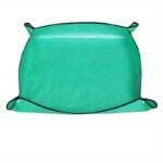 Waterproof Gardening Mat For Soil Changing ? Durable, Thick Plastic, Ideal For Succulents, Flowers, And Vegetable Gardening, 32X32Cm Green Circular Mat With Handles, Garden Maintenance | Circular Gardening Mat | Durable Plastic - Image 3