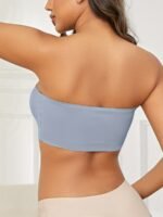 Sexy Strapless Bandeau Bra, Nylon 95% Elastane 5% Knit Fabric, Invisible Comfort, Solid Color, No Padding, Wireless, 170Gsm - Adult Size - Image 8