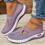 Women'S Slip-On Casual Sneakers - Breathable Fabric Upper & Eva Cushioned Sole, Low-Top Comfortable Walking Shoes For All-Season Wear, Multi-Color Options, Ladies Sneakers - Image 11