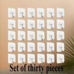 Tenpcs Modern Wall Hooks - Metal Non-Tracking Hook Set For Keys, Hats, Towels - Easy No-Drill Installation, Self-Adhesive For Bathroom, Bedroom, Office, Kitchen Storage - Image 3