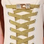 1 Pair Of Rhinestone Buckle Shoelaces, No Need To Take Off Shoes, 2 Elastic Bands And 2 Shoe Lace Buckles, Colorful Fashion Gradient Rainbow Laces Suitable For Casual Shoes And Sports Shoes - Image 4