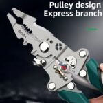 Multifunctional Foldable Wire Strippers: Special Wire Strippers For Electricians, Can Strip Wires, Cut Wires, Twist Water Pipes, Crimp Terminals, Etc., One Pair Is More Than One Pair. Folding Design, Easy To Store. Can Be Used For Electricians, Families, Construction Sites, Etc. - Image 9