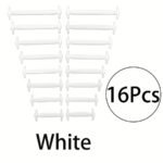 16Pcs Elastic No-Tie Shoelaces 16Pcs Silicone No-Tie Shoelaces, Elastic Quick-Fit, Comfortable, Durable, Time-Saving Replacement Laces For Shoes - Image 5