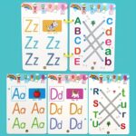 Reusable Magic Practice Copybook Set For Kids - Numerical & Alphabet Writing Practice, Pen Control Training & Drawing Workbook With Colorful Illustrations, Durable Paper For Classroom Education, Home & School Use, Educational Workbook, Playful Illustrations, Quality Paper Material, Hardcover Coloring Book, Writing Practice Book, Economic Notebook, Teacher Supplies, School Supplies, Math Teaching Resource, Busy Book - Image 5